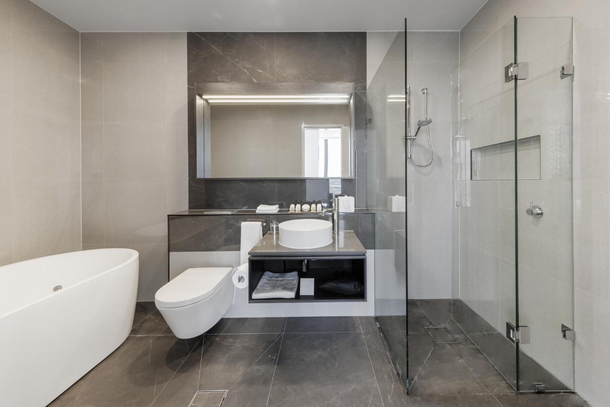 Meriton Suites Melbourne City Exterior foto Bathroom
